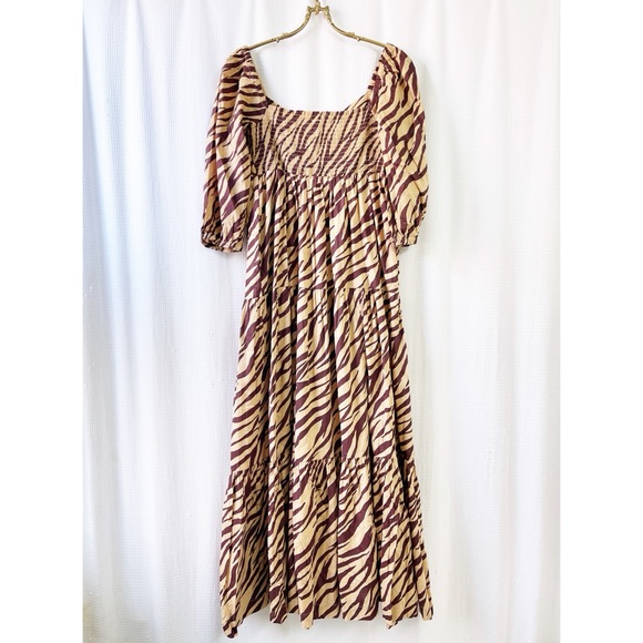 Patterned tiered maxi dress - Picture 4 of 12